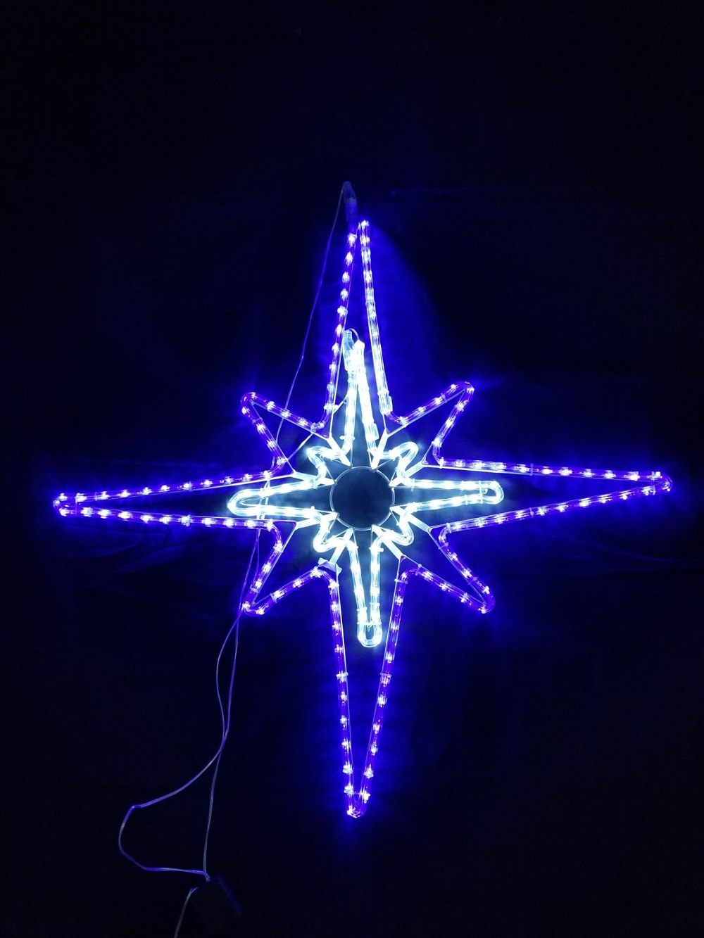 80cm Bethlehem Star – Blue/White – CLC Imports